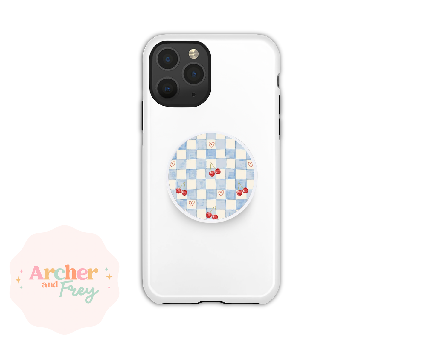 Magsafe Phone Grip - Blue Cherries