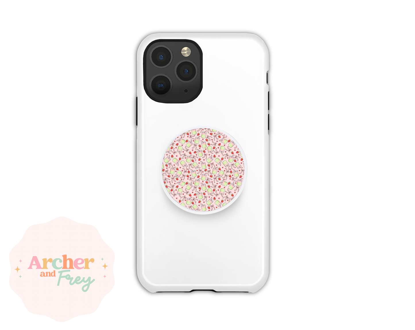 Magsafe Phone Grip - Strawberry Matcha