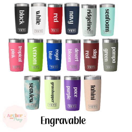 Engraved Yeti Rambler 10oz (296ml) Tumbler